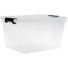 Plastikinė dėžė fiksuojamu dangčiu Pro Box Plast Team 14L permatoma