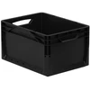 Daiktų laikymo dėžė Eurobox system 30x20xh17 cm, juoda, 7,2 l