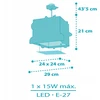 Dalber Lampa wisząca 63352 KOSMOS zwis RAKIETA Planety