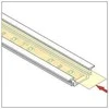 Bikuvalt LED juostos profilio dangtelis B, skaidrus, 2m