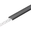 Bikuvalt LED juostos profilio dangtelis C CLICK, juodas, 3m
