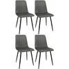 Dankor Design 4 DankorDesign AXA pilkų kėdžių rinkinys