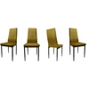 Dankor Design 6 auksinių veliūrinių kėdžių rinkinys Elegance and Comfort HIT glamour HIT