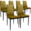 Dankor Design 6 auksinių veliūrinių kėdžių rinkinys Elegance and Comfort HIT glamour HIT