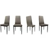 Dankor Design 6 Milky Pilkas Velvet kėdžių rinkinys Elegance and Comfort HIT glamour HIT