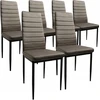 Dankor Design 6 Milky Pilkas Velvet kėdžių rinkinys Elegance and Comfort HIT glamour HIT