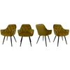 DANKOR DESIGN ARTEN VELVET GOLD fotelis