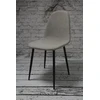 Dankor Design DankorDesign DSW audinio kėdė, smėlio spalvos, grafito metalinės kojos