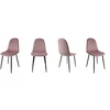 Dankor Design dsw veliūrinė kėdė, purvinai rožinė, juoda