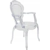 Dankor Design GLAMOUR fotelis, baltas polikarbonatas