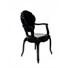 Dankor Design GLAMOUR fotelis, baltas polikarbonatas