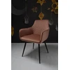 Dankor Design Lisbon fotelis, purvinas rožinis aksomas, juodos kojos