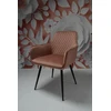 Dankor Design Lisbon fotelis, purvinas rožinis aksomas, juodos kojos