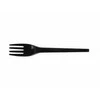 Daugkartinės plastikinės šakutės Superior 18cm/50vnt. juodos