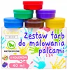 Dažai pirštukams Creative Deco, 6×40 ml, įvairių spalvų