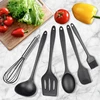 De Gusto Silikono virtuvės reikmenų rinkinys 6 vnt. plaktuvas, mentelė, kaušas