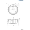 Deante granitinė virtuvinė plautuvė Deante Solis ZRS S803, Metallic pilkas