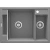 Deante granitinė virtuvinė plautuvė su magnetais Deante Magnetic ZRM S503, Metallic pilkas