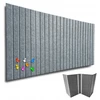 Deccart TABLICA FILCOWA LAMELE na plan lekcji 60x120cm filc Pilka 38 + PINEZKI