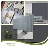 Deccart TABLICA FILCOWA LAMELE na plan lekcji 60x120cm filc Pilka 38 + PINEZKI