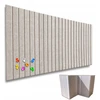 Deccart TABLICA FILCOWA LAMELE na plan lekcji 60x120cm filc Jasny BEŻ 03 + PINEZKI