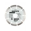 Graphite Deimantinis segmentinis pjovimo diskas, 115 x 22,2 mm, sausam ir šlapiam pjovimui