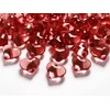 Party Deco Konfeti deimantai-širdelės 21mm 30 vnt raudoni