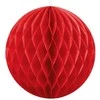 Party Deco Korėtas apvalus papuošimas 10cm 1 vnt raudonas
