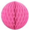 Party Deco Korėtas apvalus papuošimas 10cm 1 vnt tamsiai rožinis