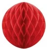 Party Deco Korėtas apvalus papuošimas 30cm 1 vnt raudonas
