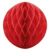 Party Deco Korėtas apvalus papuošimas 40cm 1 vnt raudonas