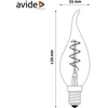 Avide LED lemputė 3W E14 Soft Filament