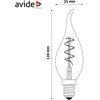 Avide LED lemputė 3W E14 Soft Filament