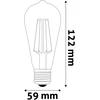 LED lemputė AVIDE 4.5W E27 Soft Filament