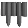 Dekoratyvinė tvorelė L27cm H15/25cm/8vnt. antracito spalvos