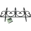 Dekoratyvinė tvorelė L51cm H30cm juoda/plastikinė