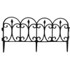 Dekoratyvinė tvorelė L60.5cm H32.5cm juoda/plastikinė
