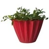 Dekoratyvinis gėlių vazonas Ø10.5cm H10cm raudonas