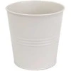 Dekoratyvinis gėlių vazonas Ø13cm H13cm metalinis/kreminės sp.