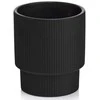 Dekoratyvinis gėlių vazonas Barcelona Ø13cm H15cm keraminis/juodas