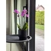 Dekoratyvinis gėlių vazonas Barcelona Ø13cm H15cm keraminis/juodas