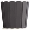 Dekoratyvinis gėlių vazonas Boardee Basic D28.5cm H25.6cm plast./antracito sp.
