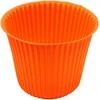 Dekoratyvinis gėlių vazonas D12cm/H8.7cm 021C/oranžinis