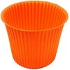 Dekoratyvinis gėlių vazonas D8cm/H7cm 021C/oranžinis