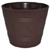 FORM PLASTIC Dekoratyvinis gėlių vazonas Elba D26cm/H22cm tamsiai rudas