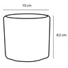 Dekoratyvinis gėlių vazonas Era Ø10cm H9cm keraminis/žalias