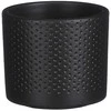 Dekoratyvinis gėlių vazonas Era Ø10cm H9cm keraminis/juodas