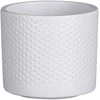 Dekoratyvinis gėlių vazonas Era Ø10cm H9cm keraminis/baltas