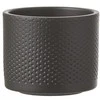 Dekoratyvinis gėlių vazonas Era Ø12cm H10cm keraminis/juodas
