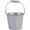 Dekoratyvinis gėlių vazonas Kibiras Ø17cm H15cm cinkinis/baltas